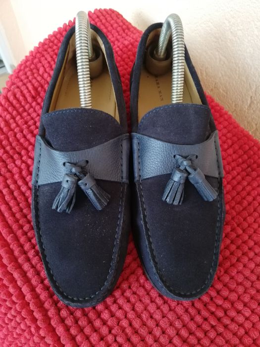 Mocasini Zara Man nr 41 piele întoarsă