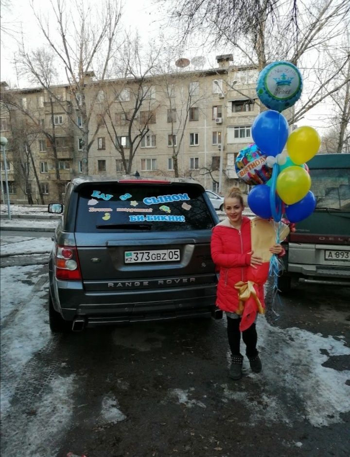 Фольгированые шары. Магниты, Наклейка на машину на выписку из роддома.