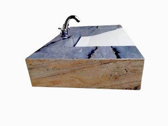 Lavoar 110cm x 60 x 30cm - Azure Sand - Armonie Naturală și Rafinament
