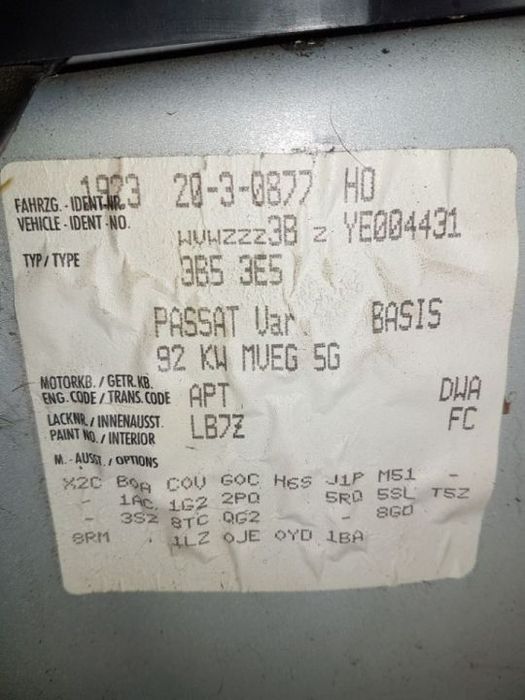 Cutie Viteze 5 Trepte Manuala VW Passat B5 1.8 20V 150CP 1996 - 2000 COD : DWA