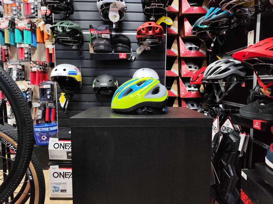 Casca Force LARK Pentru Copii FLUO/ALBASTRU M (54-58 CM)