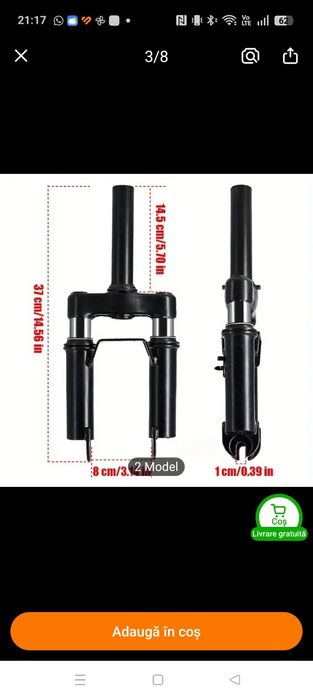 Suspensie față trotinetă Xiaomi Pro2, PRO, M365 și 1S
