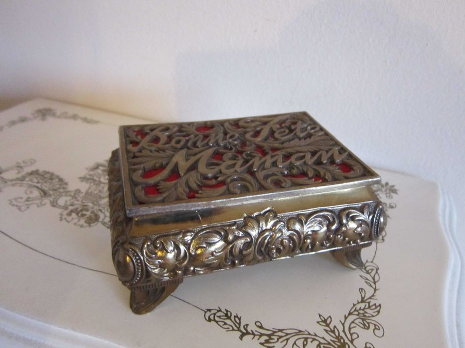 rar Cutie bijuterii Caseta victoriana Franta 1980