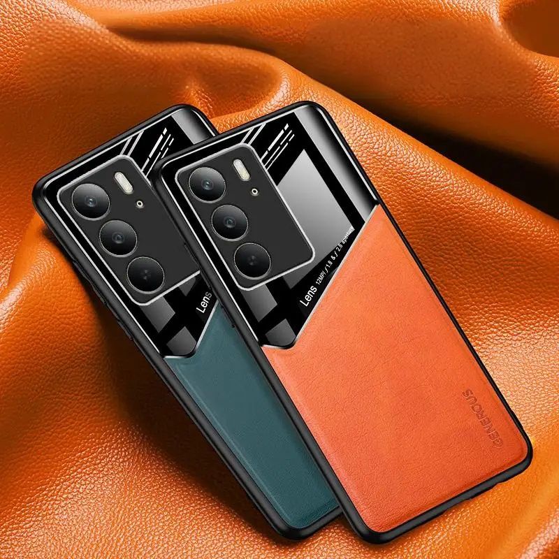 Realme 14 Pro+ / 14 14X 5G / GENEROUS Кожен кейс гръб с магнит