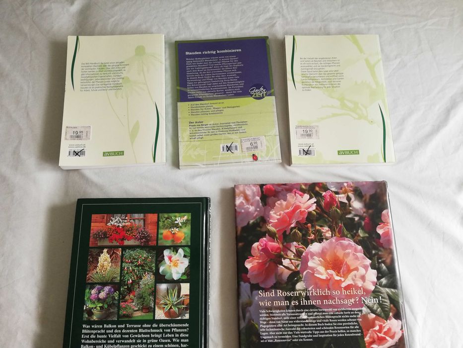 Set 5 carti gradinarit-flori-floricultura in germana