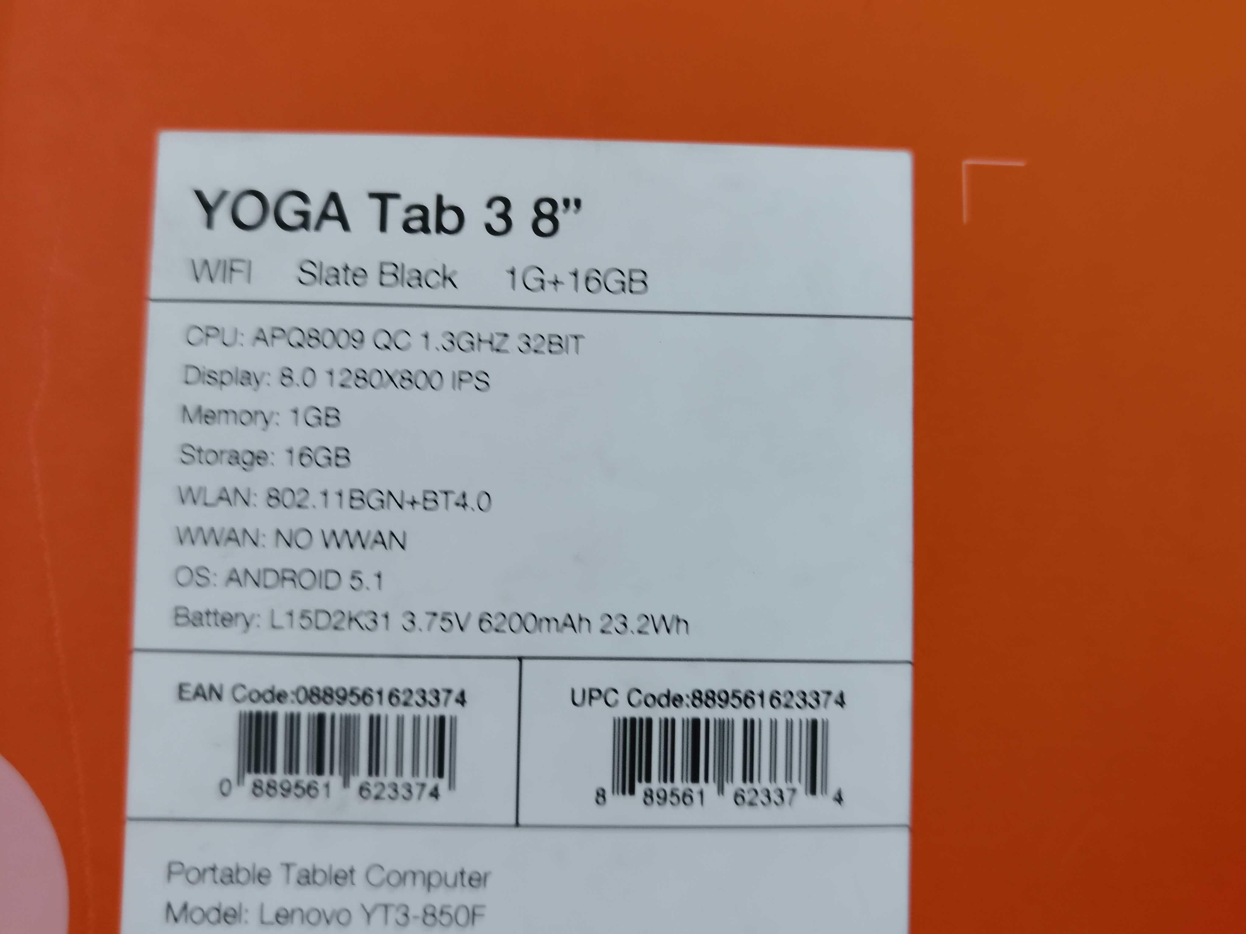 Таблет Lenovo Yoga Tab 3