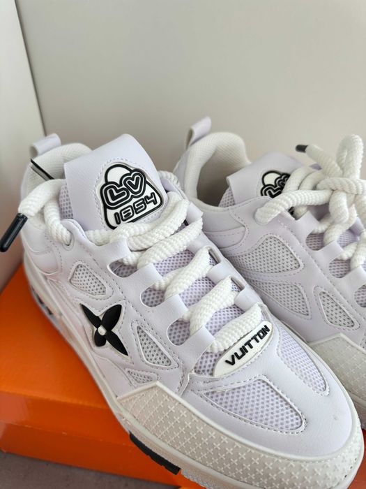 Adidasi Louis Vuitton Skate LV Full White Nou - Full Box