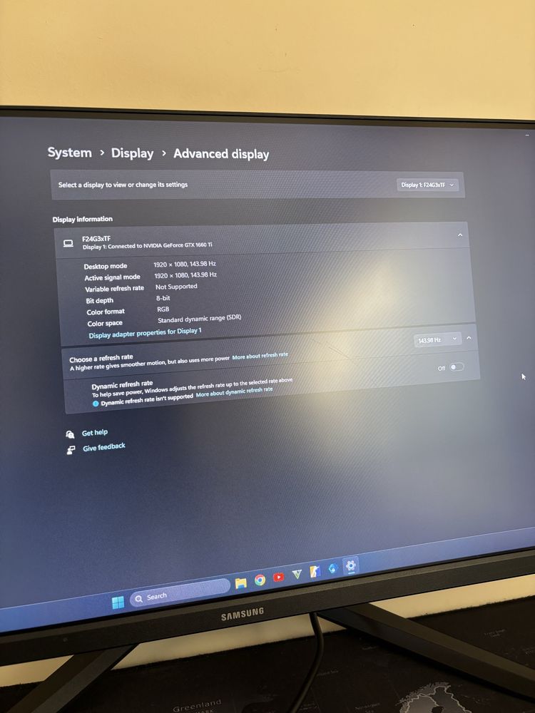 monitor gaming 144hz samsung
