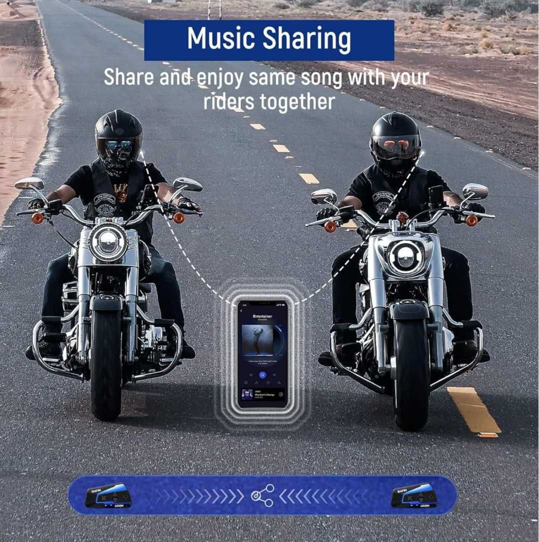 LEXIN B4FM Bluetooth слушалки пакет 2 бр. комплект интерком за каска