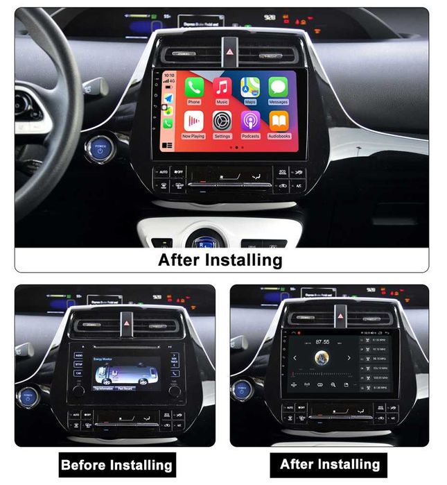 Navigatie Toyota Prius XW50 2015-2020, Android 14, 4GB RAM/64GB ROM