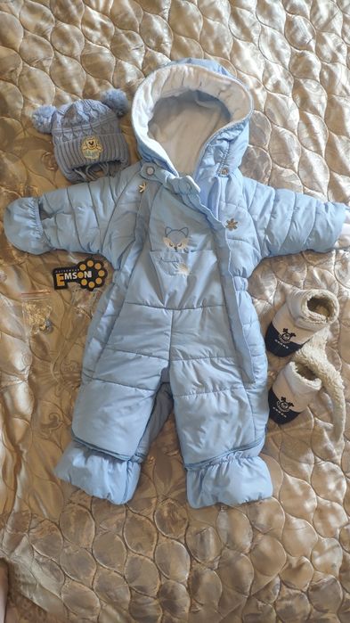 Комбинезон-трансформер, зимний, 0-18 мес, Emson, Россия
