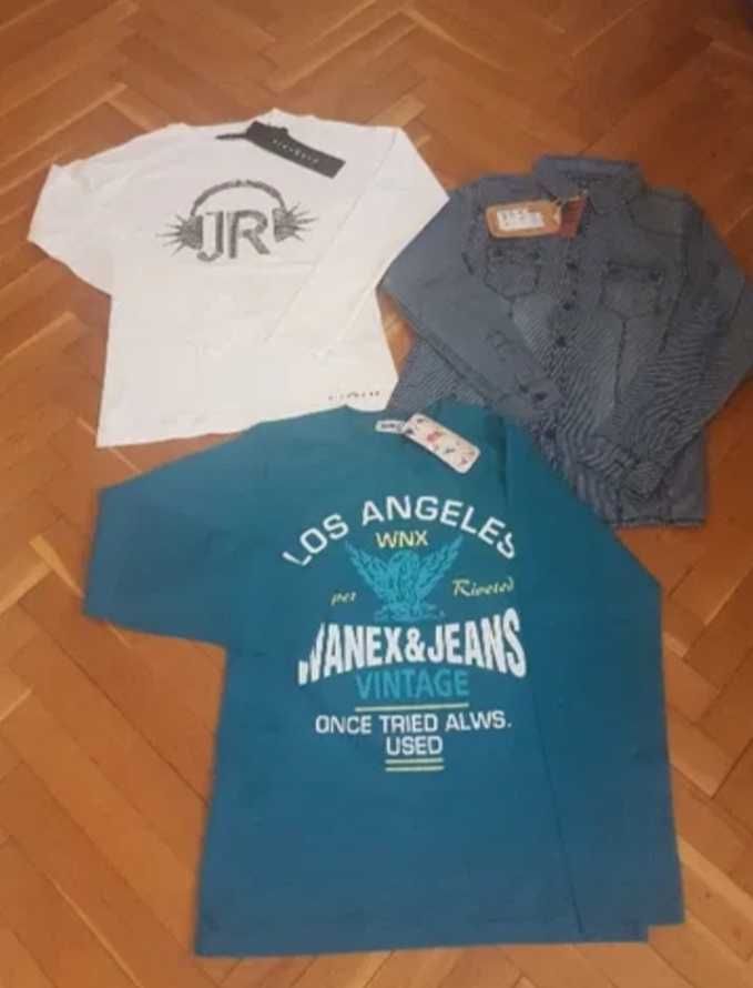 НОВИ детски блузи RICHMOND,WANEX и риза SMALL GANG,12 г.момче: