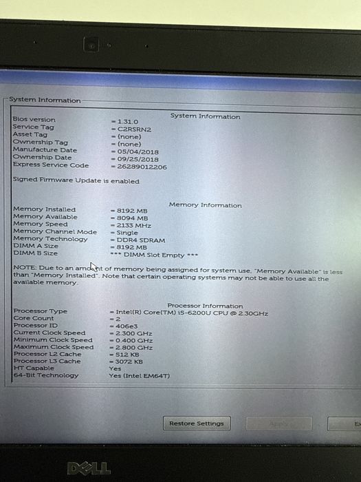 Лаптоп Dell latitude 5480