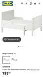 Pat copii extensibil IKEA SUNDVIK + saltea + somiera