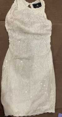 Елегантна бяла рокля Юнона, Junona