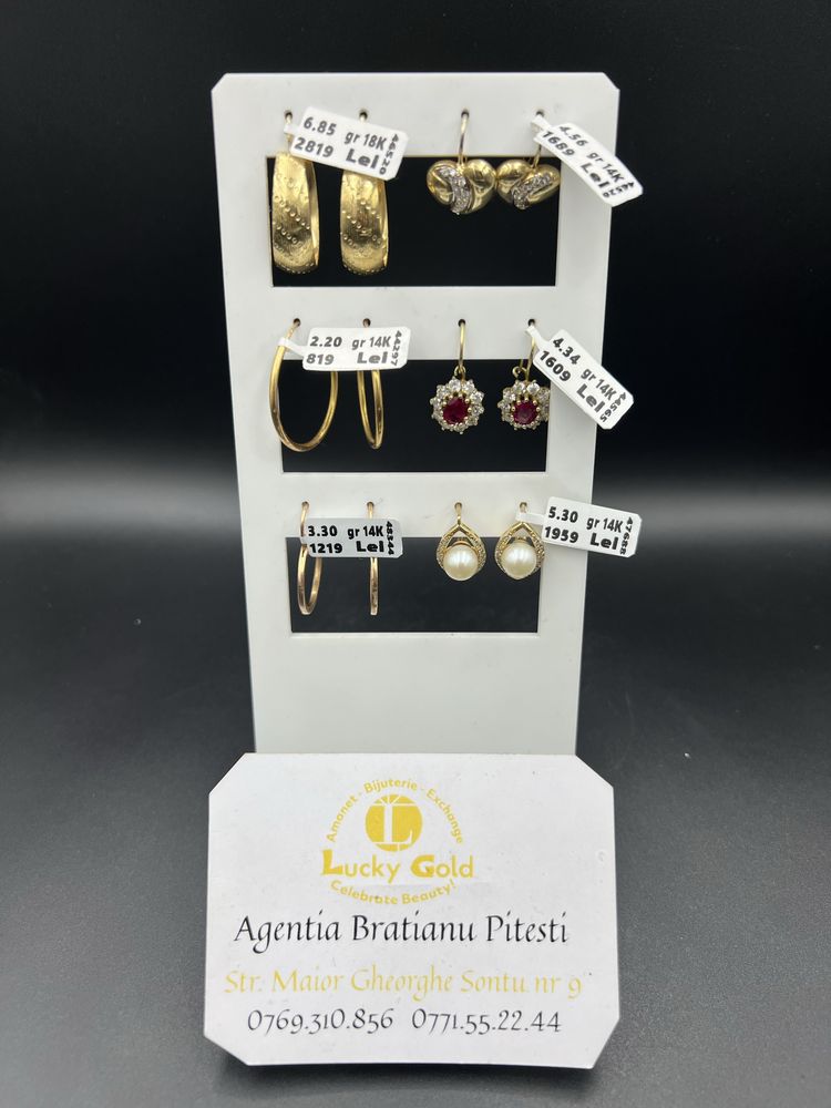 Cercei Aur 14k diverse modele