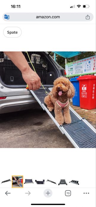 Rampă din aluminiu TOPWAY pentru câini și animale de companie