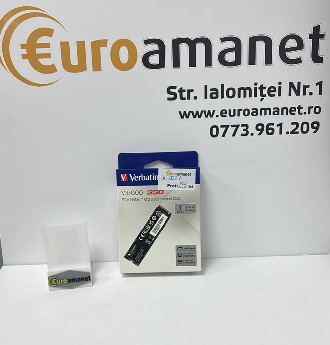 SSD, Verbatim, Vi5000 SSD intern PCIe NVMe M.2, 1TB -B-
