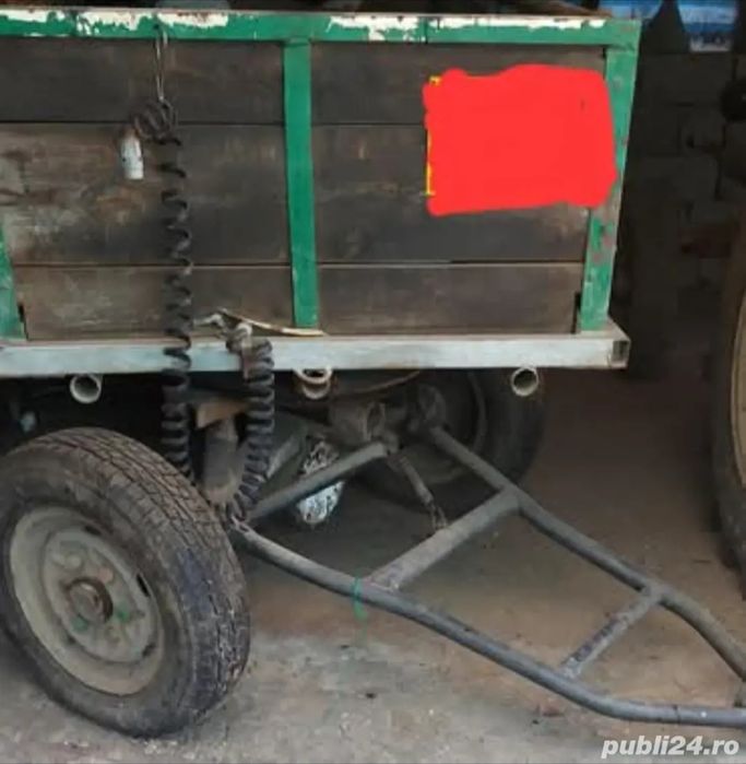 Vând căruț tip remorcă , cu punte tip ATV și priză la tractor!