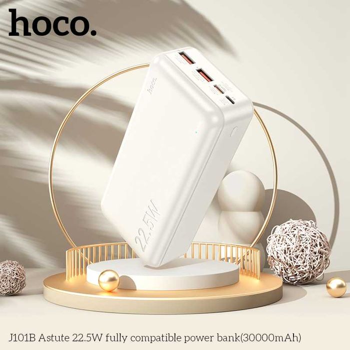 Hoco J101B Astute Power Bank 30000mAh Fast Charging 22.5W+PD20W QC3.0