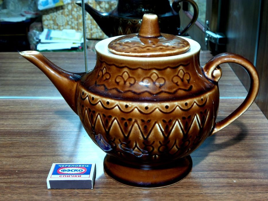 Чайник заварочный керамический. СССР. Объем 1,75 л.