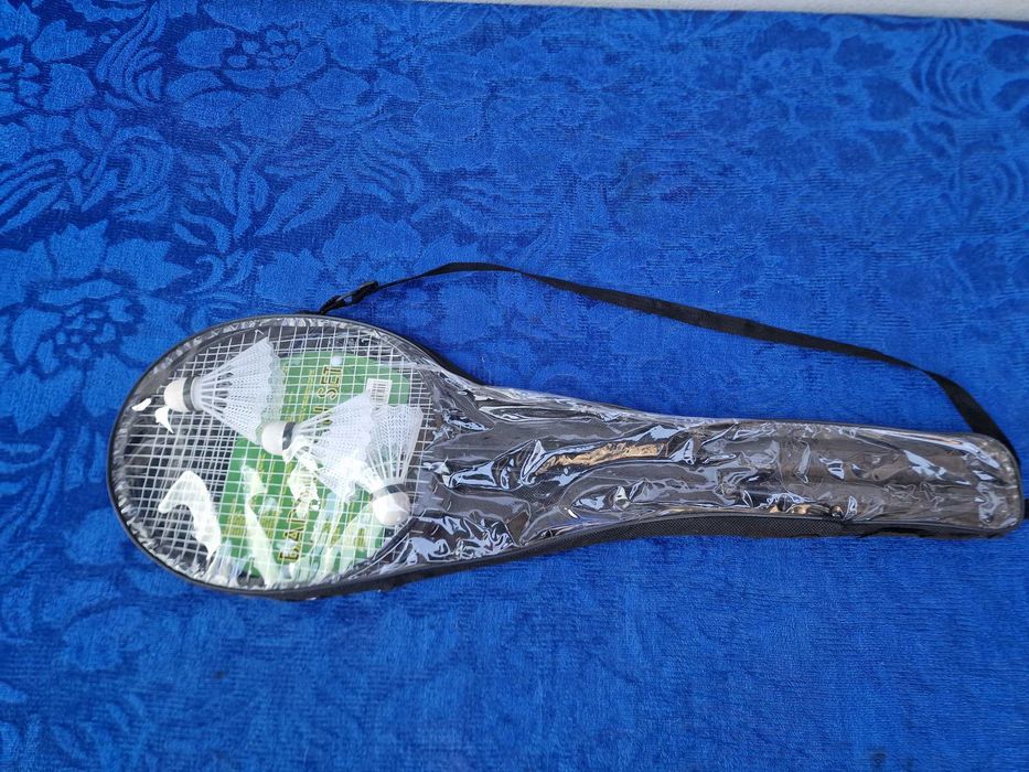 Set rachete badminton, 3 fluturasi,  20 x 66cm