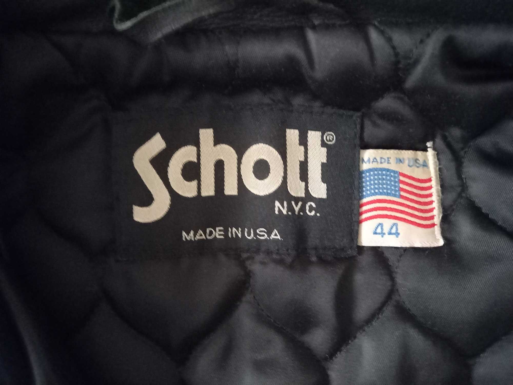 Geaca piele - haina piele de vitel Schott NYC - Made in USA