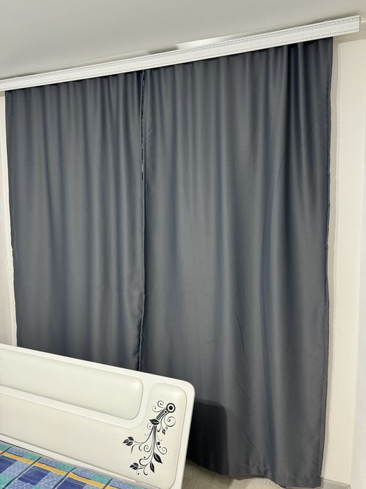 Шторы серые 260см