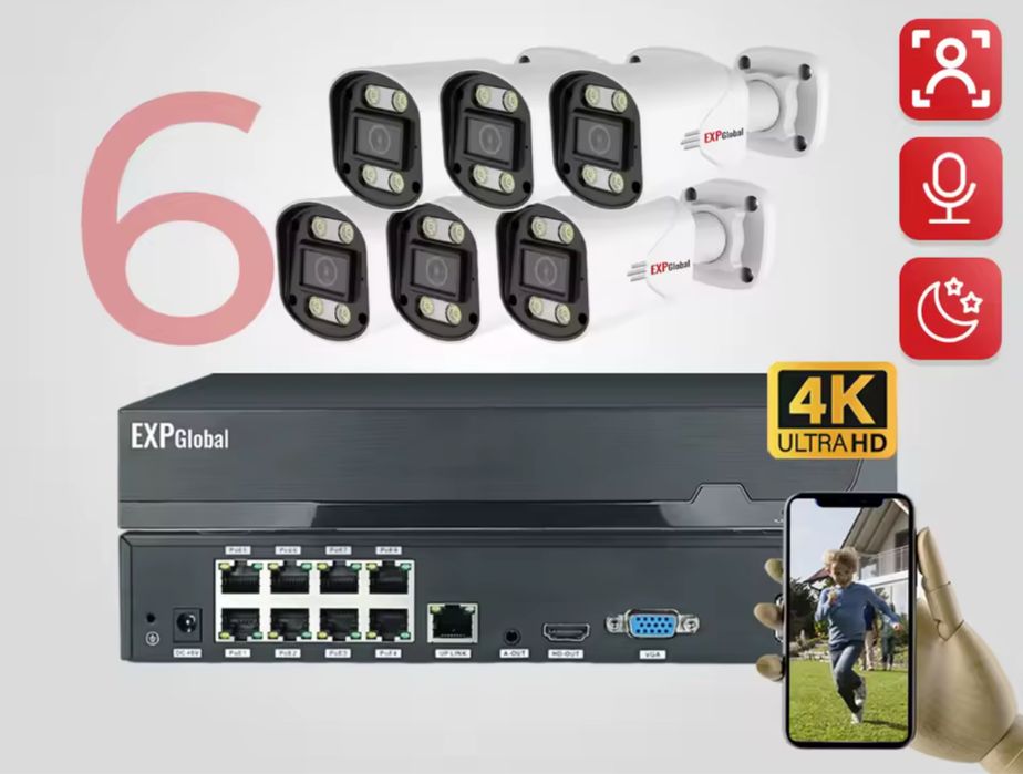 KIT Complet Camere Supraveghere Video 4/8/12 CAMERE **OFERIM MONTAJ