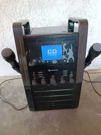 Караоке система Auna с CD плейър, AUX, 2 микрофона