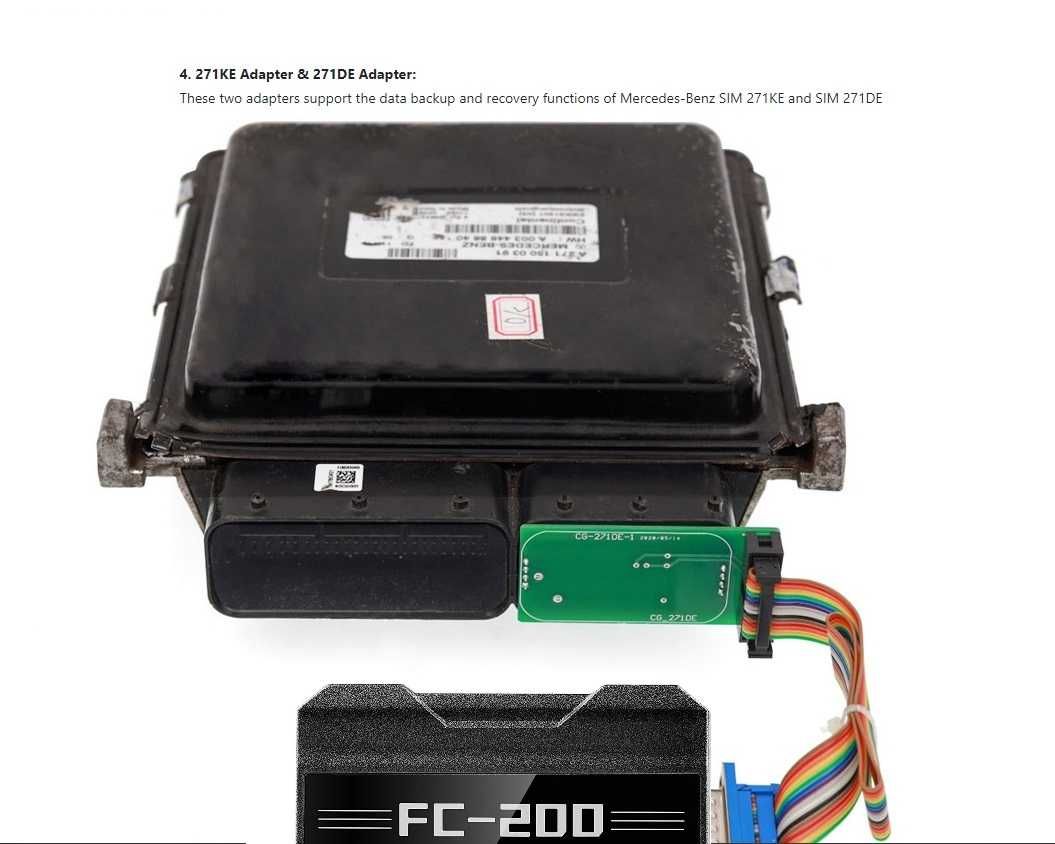 FC200 ECU Programmer Full Set 6HP & 8HP MSV90 N55 N20 B48 B58 MPC5XX