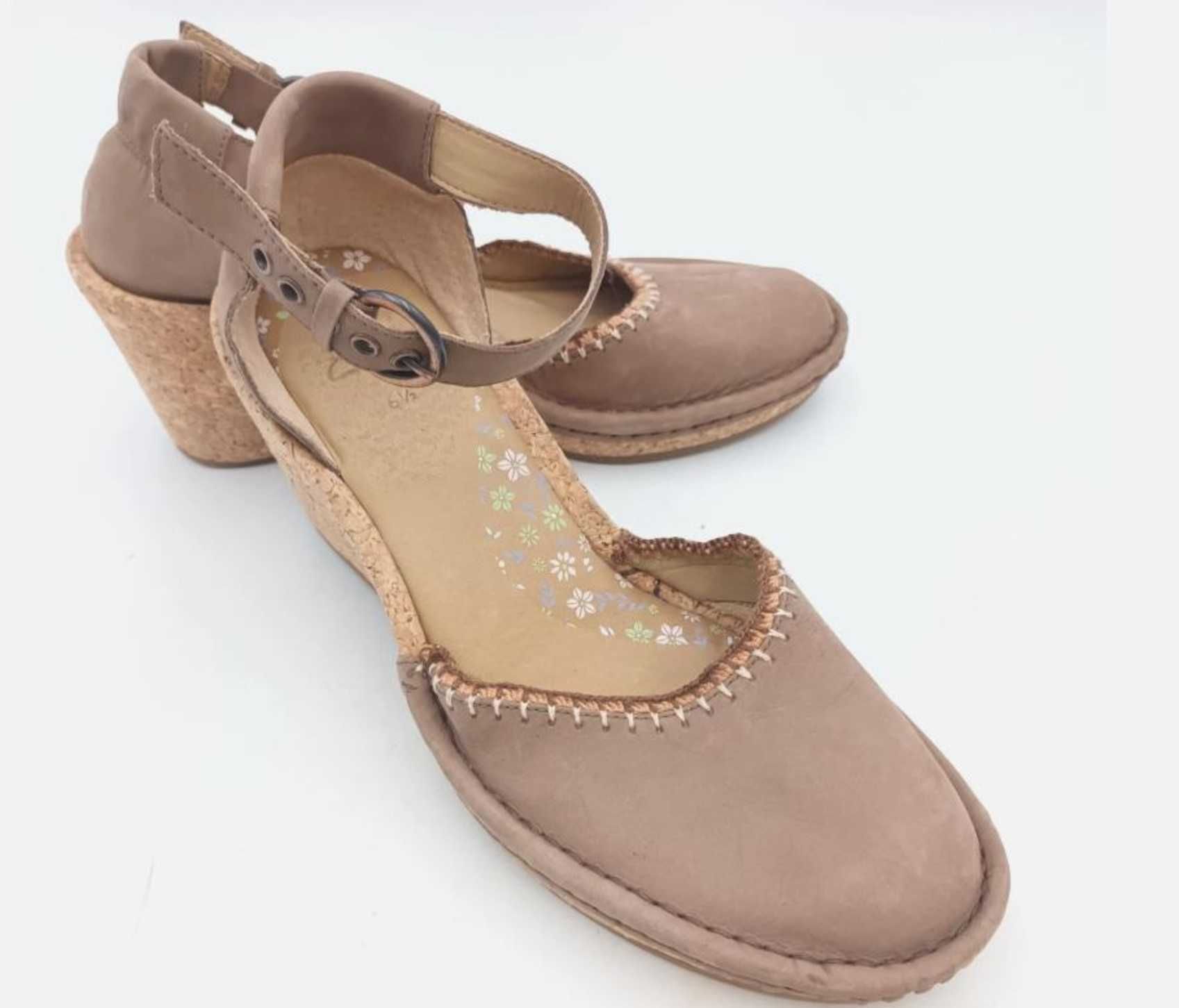 НОВИ CLARKS сандали на платформа-корк, №39
