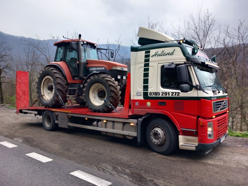 Transport utilaje ALEXANDRIA transport tractor combina Trailer telorma