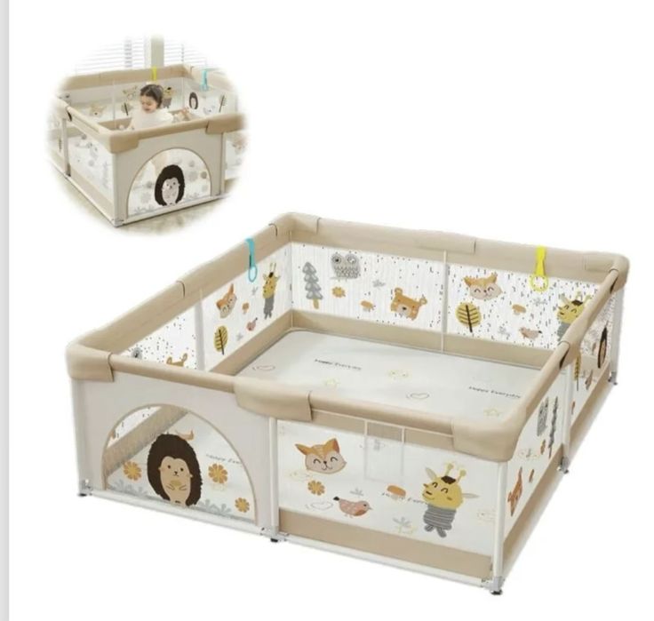 Кошара за игра с килим 180/200