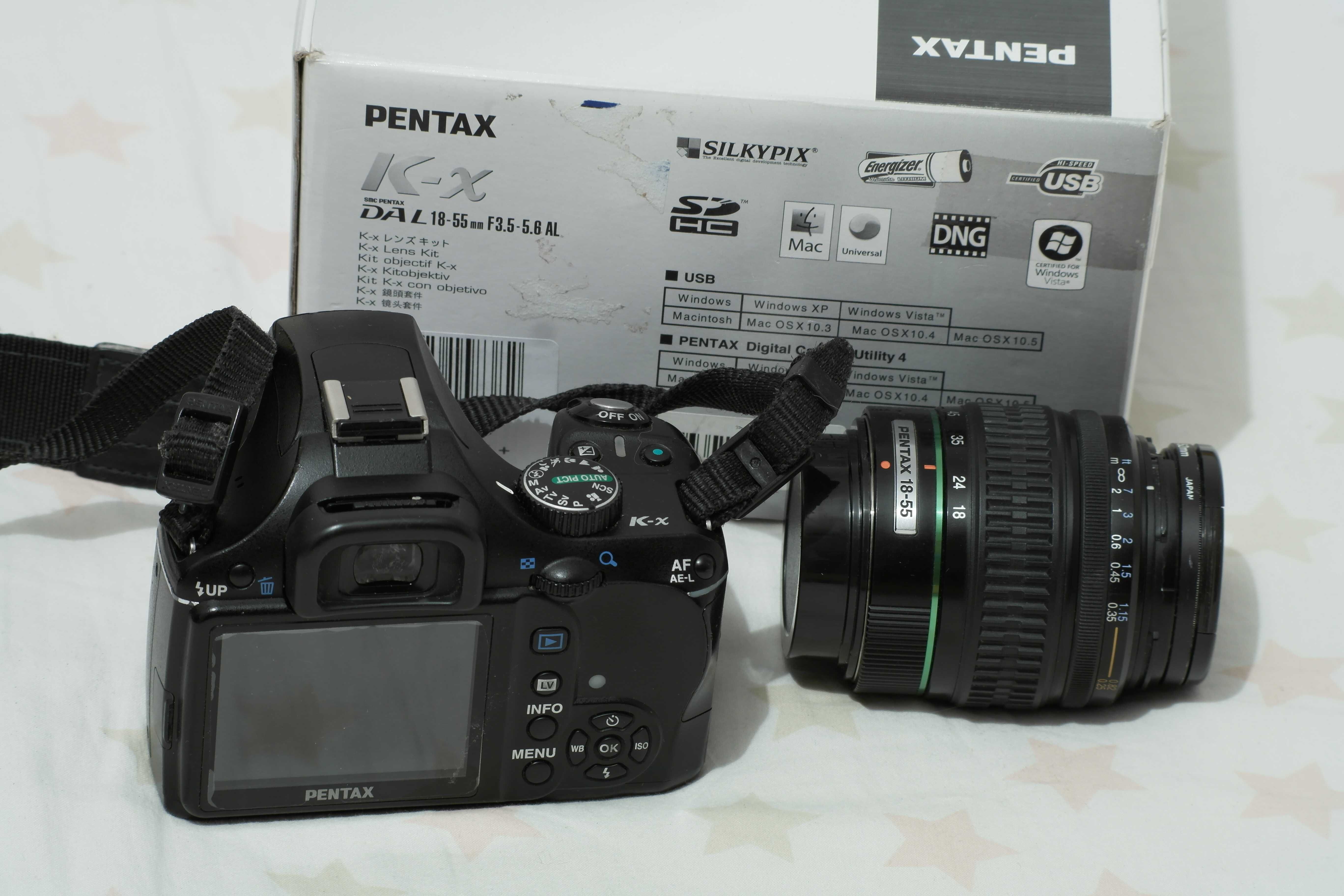 Pentax K-x с обектив 18-55 с проблем