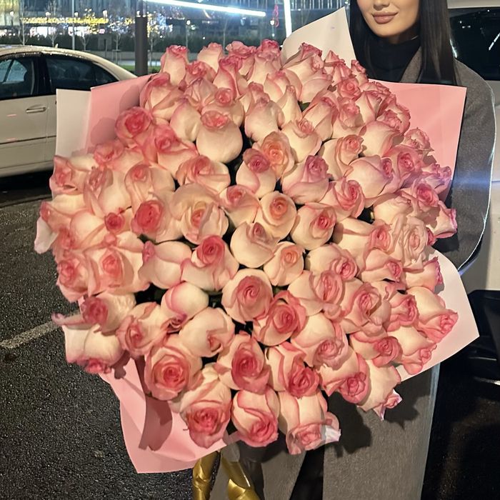 Цветы 101 голландский роз