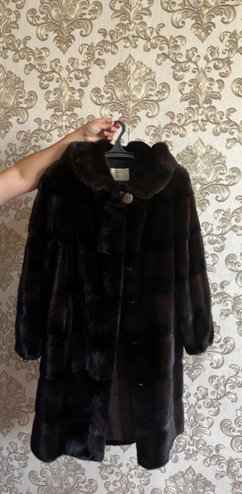 Срочно продам норка шуба с капюшоном