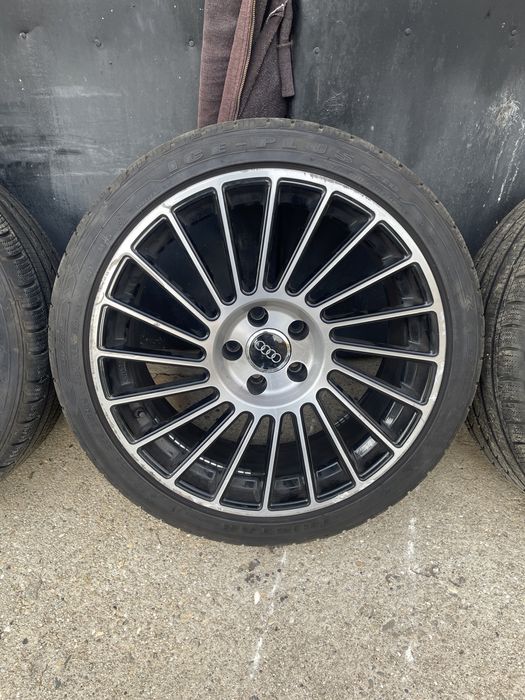 Jante AM R19 5x112, butuc 72.6 cu anvelope noi de iarna 255 35 19