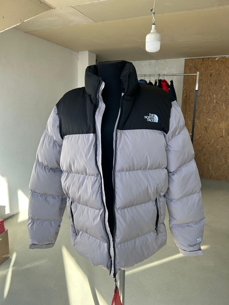 The North Face geaca gri marimea XXL