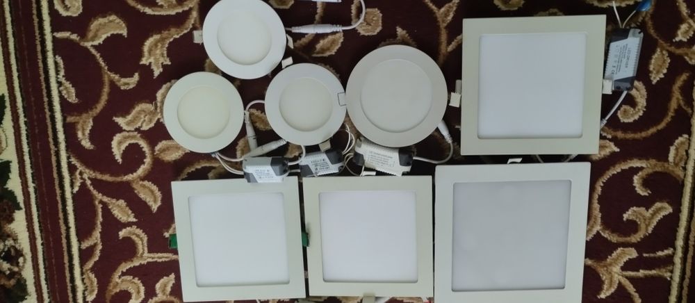 Светильники  потолочные  светодиодные  Лэд.