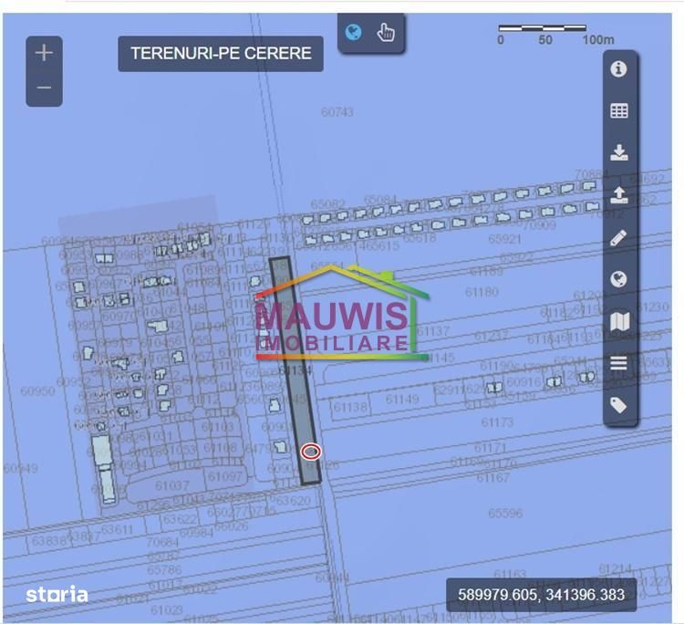 Vand lot de teren cu supr. de 1000 mp in zona Tunari - strada Zbor