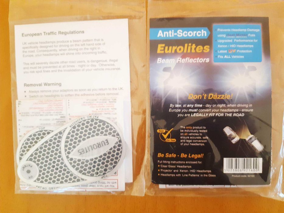 Лепенки за фарове на коли с десен волан 25лв