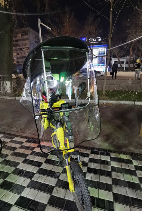 Тент, зонтик, накидка для электроскутеров, от дождя и ветра.