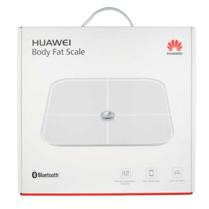 Безжичен кантар Huawei Body Fat Scale AH100 (бял) за iOS и Android