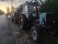 Продам МТЗ 80 с прицепом ПТС 4