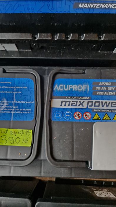 Baterii baterie acumulatori auto Noi și Sh la  cel mai bun preț .72 ah