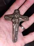 Cruce vintage din bronz masiv