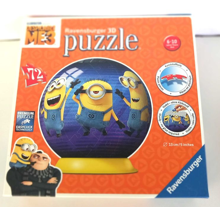 3D пъзел Ravensburger Миньоните (Despicable Me 3) – 72 части
