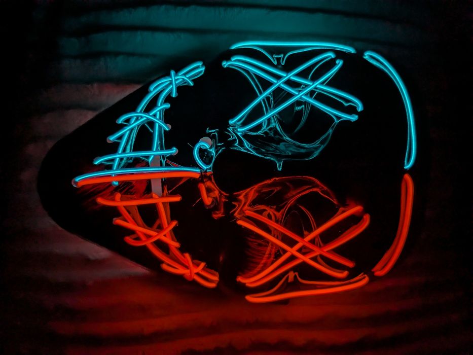 Mască Halloween Glow Led