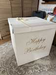 Коробка для шара happy birthday каропка